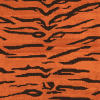 Geba Teppich "Tiger" in orange mit schwarzen Tigerstreifen, aus Nepal, 100 Knoten, gefertigt aus pflanzlich gefärbter tibetischer Hochlandschafwolle - Produktbild - Geba Teppich