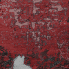 Geba Teppich "Antique red GC" in abstrahierter Darstellung eines klassischen Teppichs, verschiedene rot und grau Töne, mit Bordüre, aus Nepal, 100 Knoten, gefertigt aus tibetischer Hochlandschafwolle - Produktbild - Geba Teppich