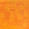 Geba Teppich "Loma orange" mit floralem Muster bzw. Blättern in hellerem orange auf dunklerem, aus Nepal, 80 Knoten, gefertigt aus tibetischer Hochlandschafwolle - Produktbild - Geba Teppich