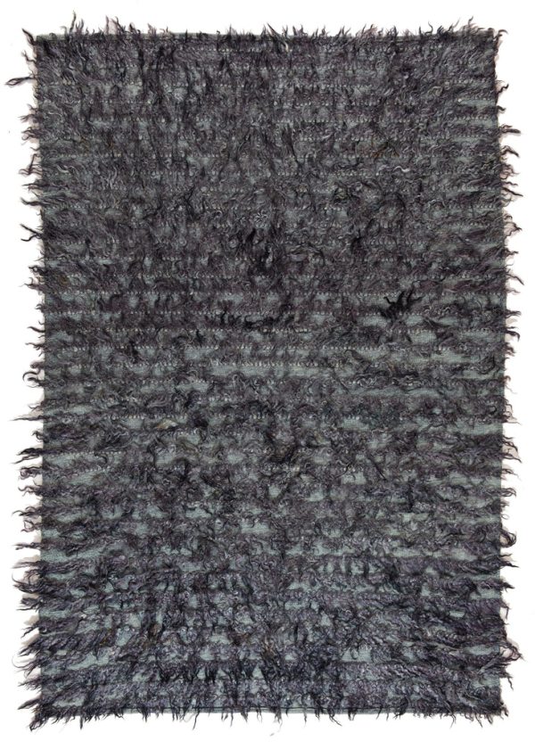 Grauer Tülü Teppich aus dem Iran, Langhaarwolle der Angora-Ziege und Schafwolle - Produktbild - Geba Teppich