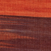 Kelim in orangew with a fading cube in red and brown, from Afghanistan, sheep's wool - product picture - Geba carpets