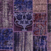 Patchwork Teppich in violetten Farbtönen, klassische Designs, aus Anatolien, gefertigt aus Schafwolle - Produktbild - Geba Teppich