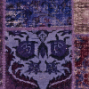 Patchwork Teppich in violetten Farbtönen, klassische Designs, aus Anatolien, gefertigt aus Schafwolle - Produktbild - Geba Teppich