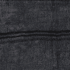 Kelim in Anthrazit, schwarze Streifen über die Breite, aus Anatolien, gefertigt aus Leinen - Produktbild - Geba Teppich