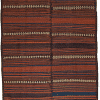 Afghan Soumakh-Kelim in earthy colors, fine pattern on it, striped, from Afghanistan, sheep's wool - product picture - Geba carpets