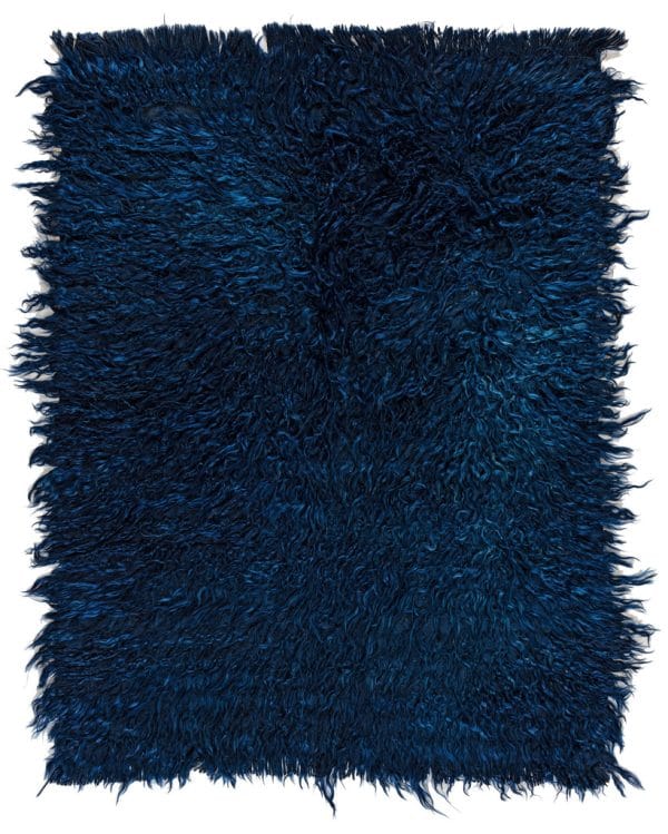 Blauer Tülü Teppich aus Anatolien, Langhaarwolle der Angora-Ziege - Produktbild - Geba Teppich
