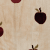 Kelim in offwhite with apples embriodered on it, from Turkey, sheep's wool and linen - product picture - Geba carpets