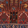 Rot-blauer Teppich, aus dem Iran, Kurzflor "Shirwan" mit mit feinem klassischen Naturdesign, ca. 100 Jahre alt, aus pflanzlich gefärbter Schafwolle - Produktbild - Geba Teppich