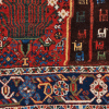 Rot-blauer Teppich, aus dem Iran, Kurzflor "Shirwan" mit mit feinem klassischen Naturdesign, ca. 100 Jahre alt, aus pflanzlich gefärbter Schafwolle - Produktbild - Geba Teppich