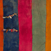 Bunter (orange, blau, pink, grün, gelb, rot) Kelim "Perde" Teppich aus Anatolien, Schafwolle und Leinen - Produktbild - Geba Teppich