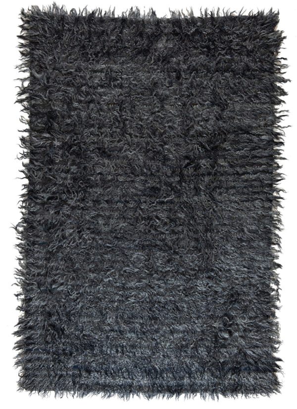Grauer Tülü Teppich aus Anatolien, Langhaarwolle der Angora-Ziege - Produktbild - Geba Teppich